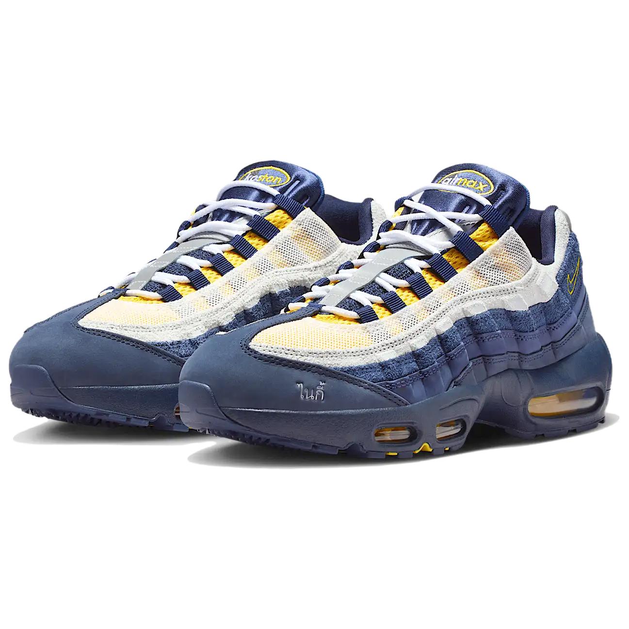 Eric Koston x Nike Air Max 95 Low top Casual Running Shoes Unisex Blue White