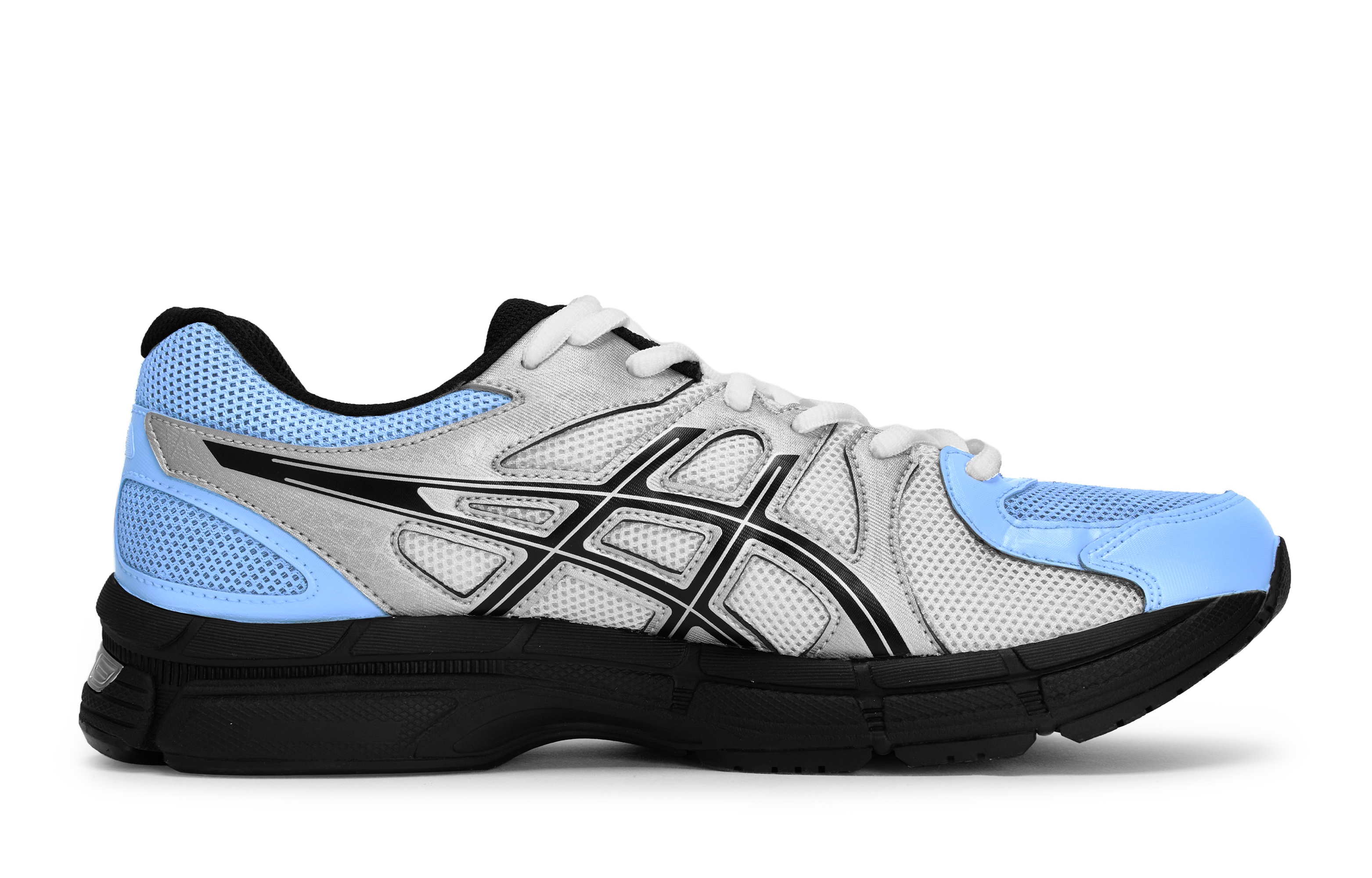 Asics Gel Exalt 2 Cushioning, Wear Resistant Low top Running Shoes Men’s Black Silver Blue