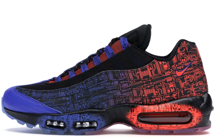 Nike Air Max 95 Low top Running Shoes Unisex Black Blue Red 2019 Edition