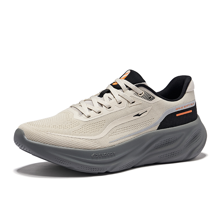 Erke Low top Sprint Running Shoes Men’s Pumice Gray Jet Black