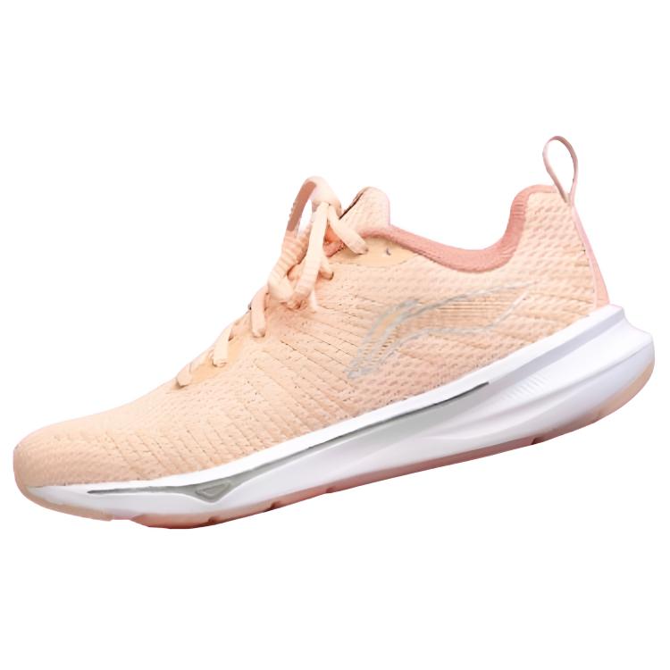 Li Ning Abrasion Resistant Lightweight Wear resistant And Lightweight Low top Running Shoes Women’s Sweet Peach Orange