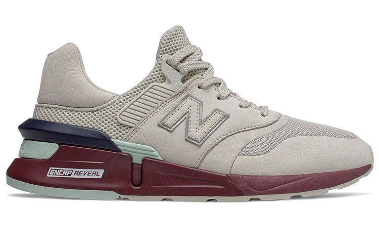 Кроссовки New Balance 997S (бордовые) — 淡卡其/深棕 — фото 2