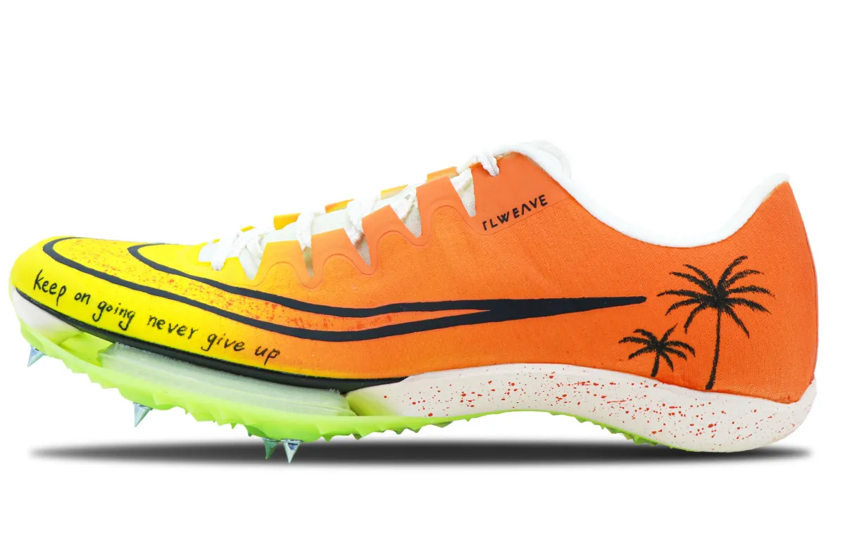 Nike Maxfly Cushioning Coverage Low top Running Shoes Unisex Yellow
