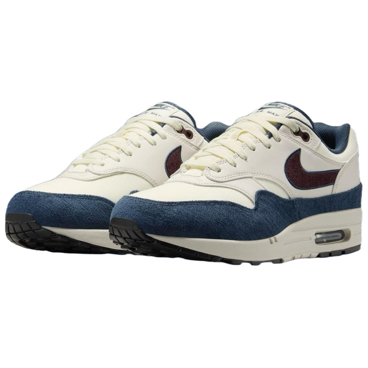 Nike Air Max 1 Coconut Milk Burgundy Crush Navy