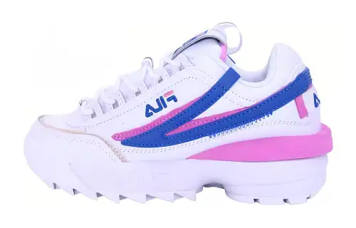 FILA Comfortable Abrasion Resistant Breathable Low top Casual Running Shoes Unisex Blue