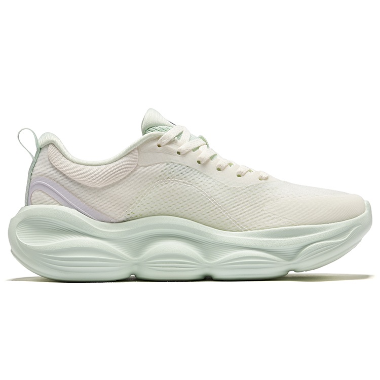 Erke Cushioning Rebound Low top Training City Commuting Running Shoes Women’s Microcrystal White Purified Water