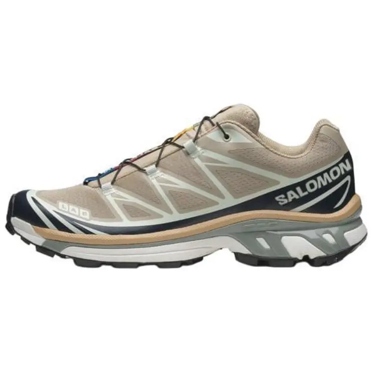 SALOMON XT 6 Low top Running Shoes Unisex Khaki Black