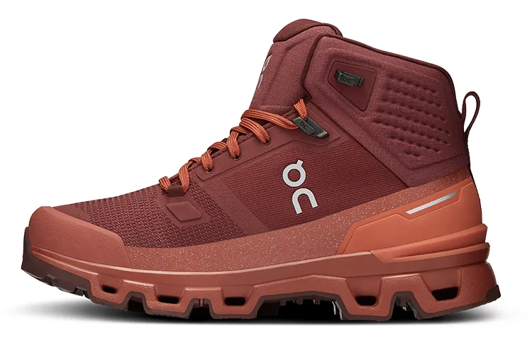 On Waterproof Cushioning Waterproof High top Outdoor Shoes Women's Russet