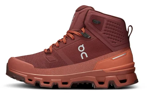 On Waterproof Cushioning Waterproof High top Outdoor Shoes Women's Russet