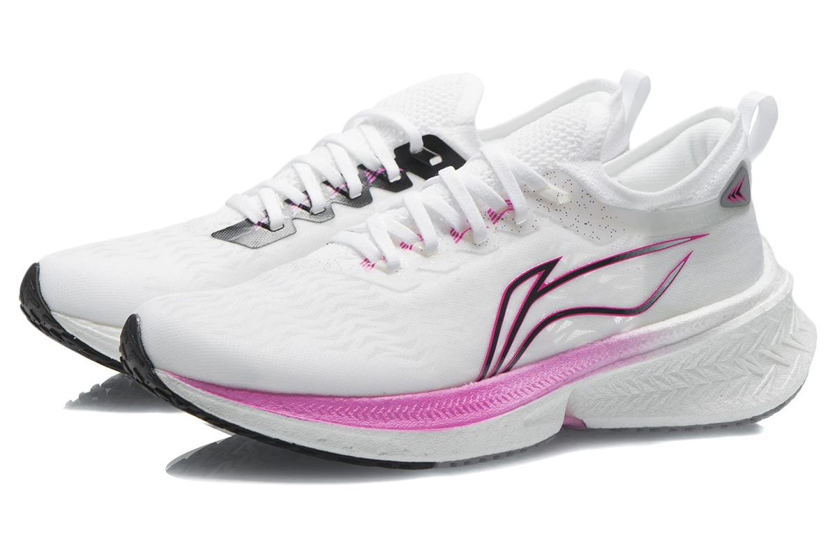 Li Ning Feidian Discovery Cushioning, Wear Resistant Low top Running Shoes Women’s White