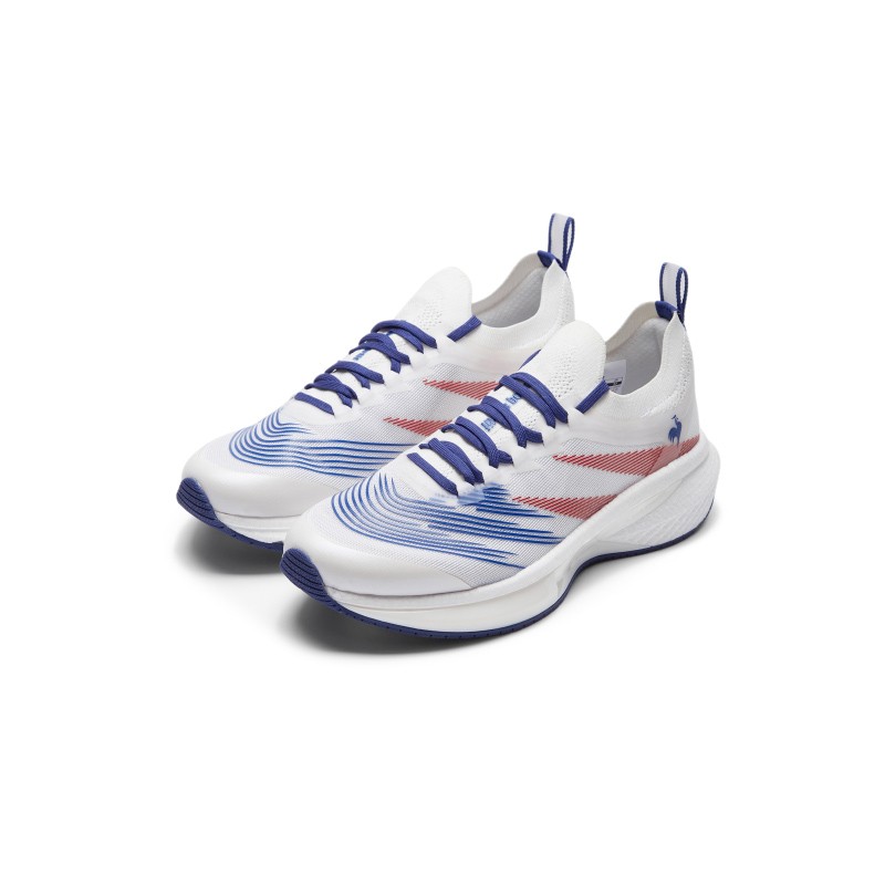 Le Coq Sportif Cushioning Breathable Low top Running Shoes Unisex White Blue Red