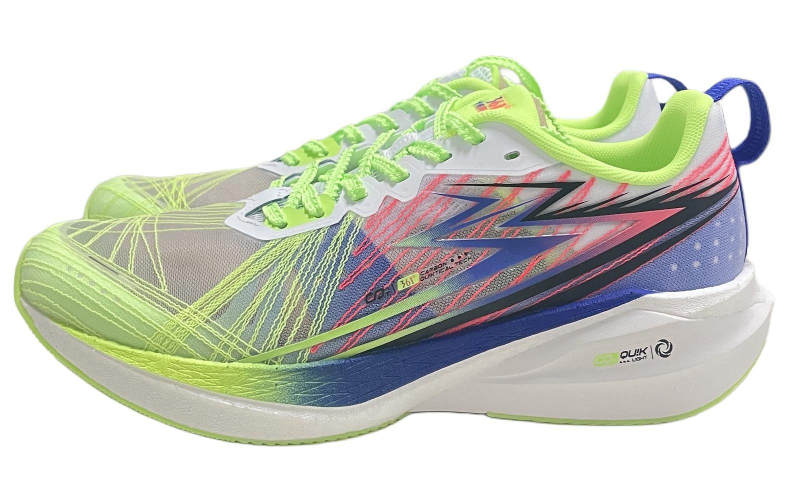 361° Gale CQT Cushioning Breathable Low top Running Shoes Men’s Green Purple Gray