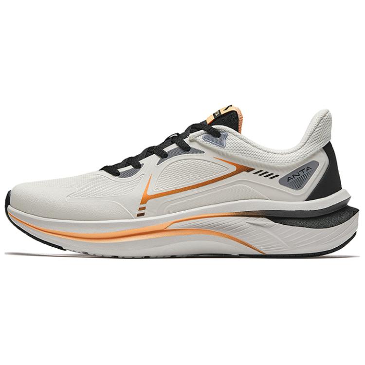 Anta Feihong Fabric Cushioning, Wear Resistant Low top Running Shoes Men's White Black