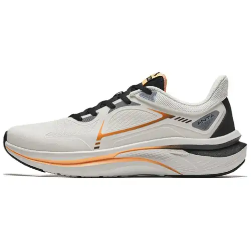 Anta Feihong Fabric Cushioning, Wear Resistant Low top Running Shoes Men's White Black