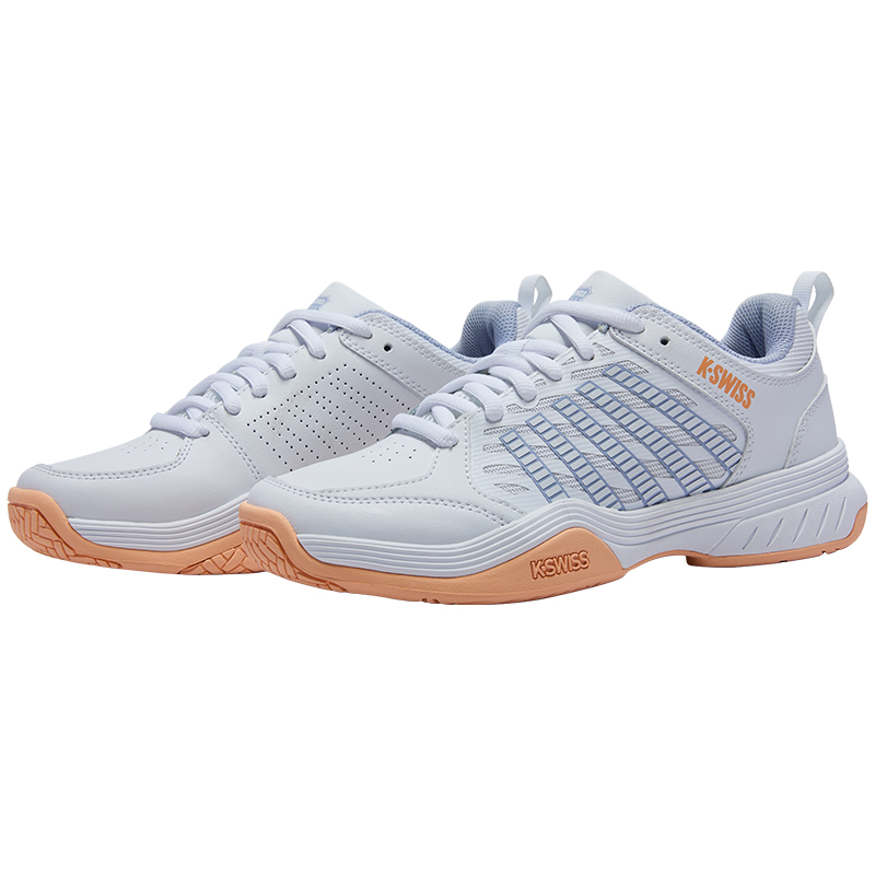 K·SWISS Textile, Synthetic Leather Low top Running Shoes Women’s White Gray