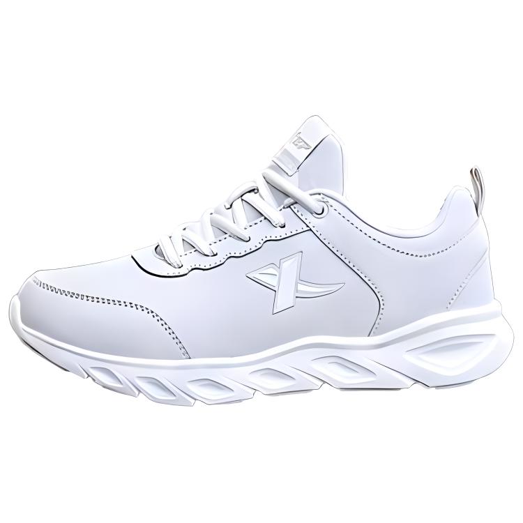 XTEP Casual Cushioning Slip Resistant Low top Running Shoes Women’s White Gray