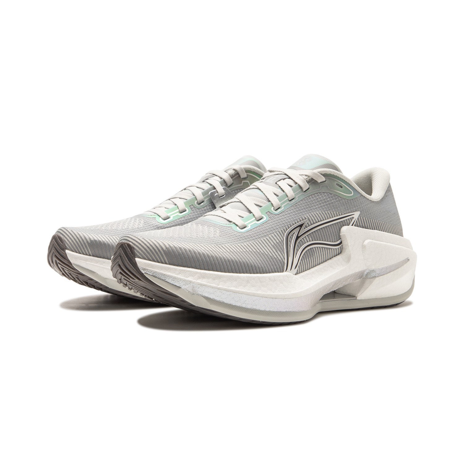 Li Ning Furious Rider 8 Cushioning Slip Resistant Abrasion Resistant Low top Running Shoes Men’s White Gray
