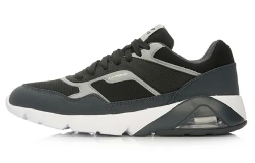 Li Ning Cushioning Lightweight Slip Resistant Low top Running Shoes Unisex Black
