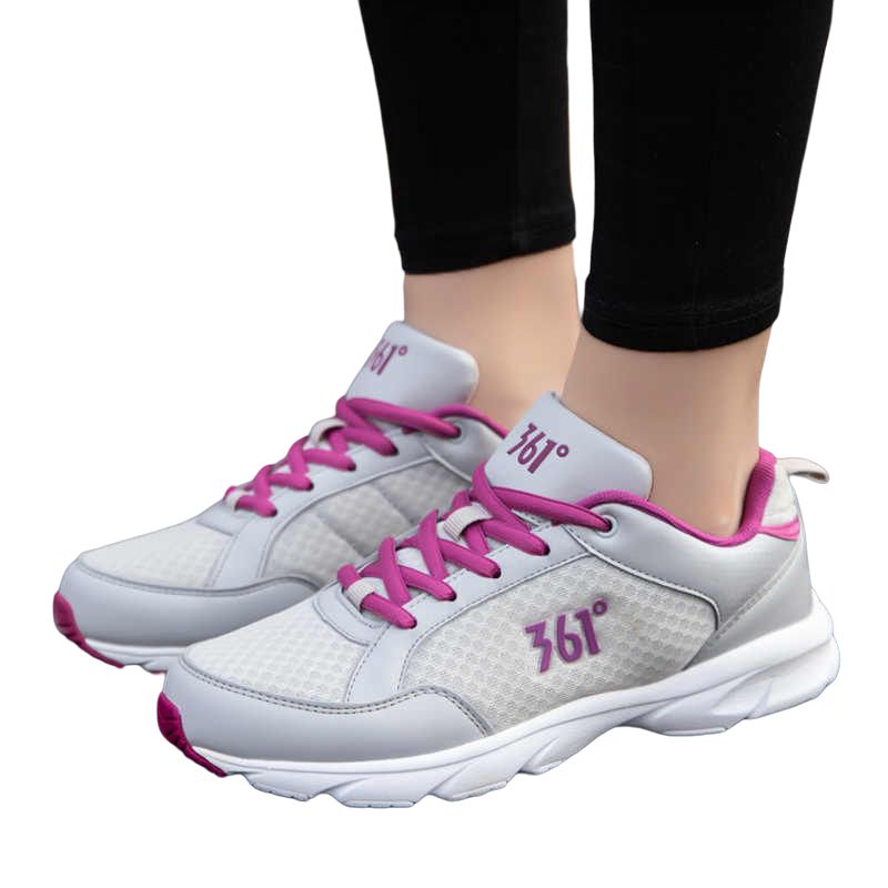 361° Cushioning, Wear Resistant Low top Running Shoes Women’s Gray Purple
