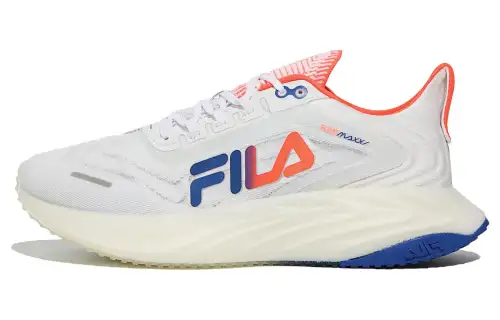 FILA Low top Running Shoes Unisex White Blue Orange Korean Style