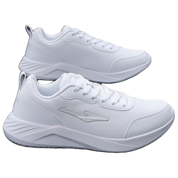 Erke Cushioning, Wear Resistant Low top Running Shoes Men’s White