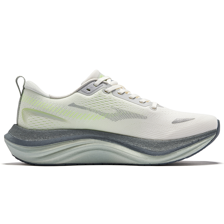 Erke Lanyue 2.0 Running Shoes Men’s Low Top Microcrystal White Fluorescent Sprout Green