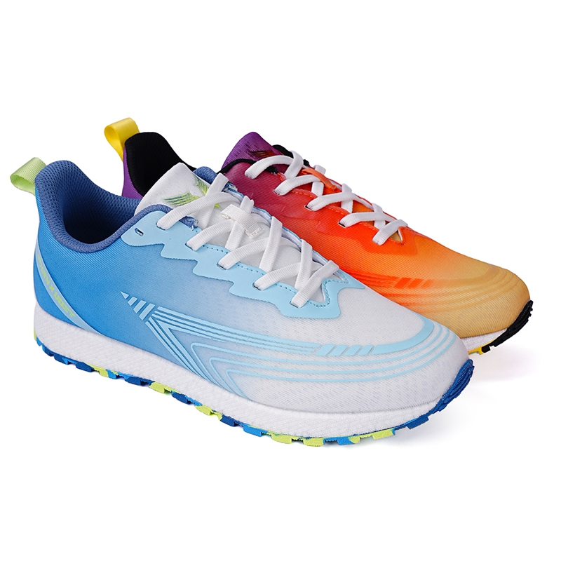 IFXRN Running Shoes Unisex Left Yellow Red Purple/Right Blue White