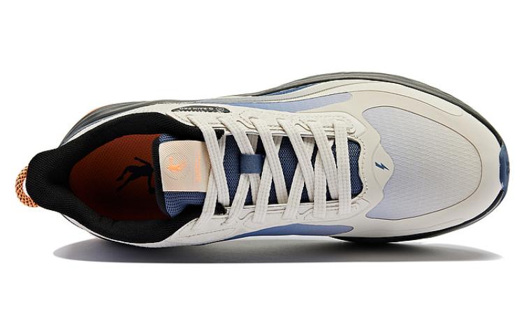 QIAODAN Iridescent 4.0 Cushioning Low top Running Shoes Men’s White Gray