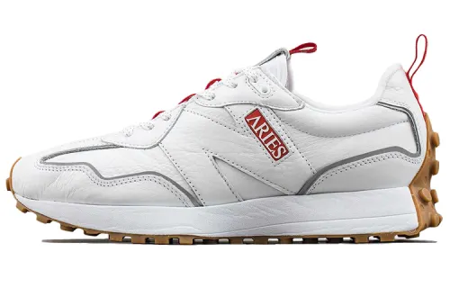 Aries x New Balance NB 327 retro leather fabric synthetic leather artificial leather low-top casual running shoes men and women same style white