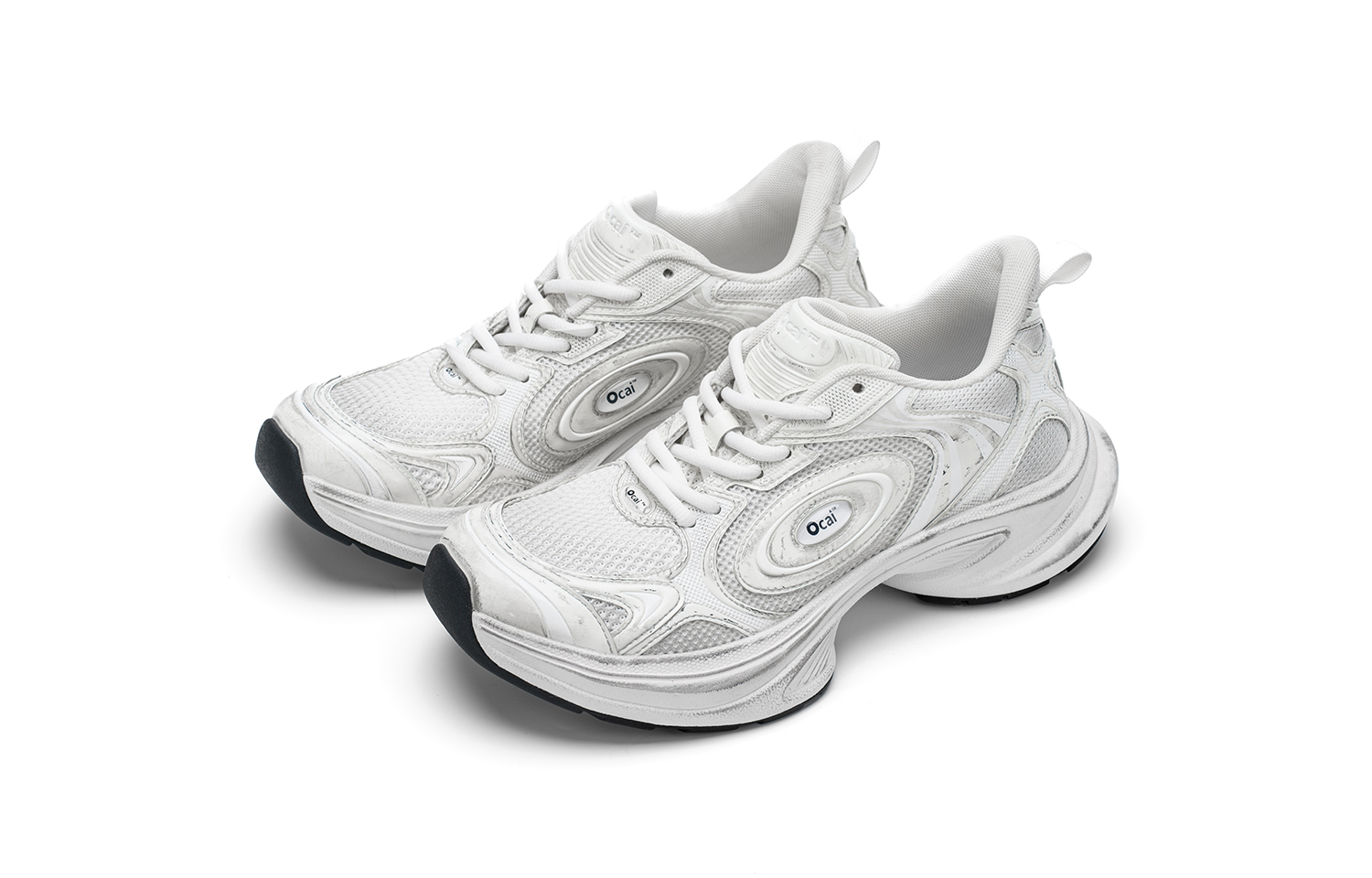 Ocai Disk Runtech Mesh Low top Running Shoes Unisex White