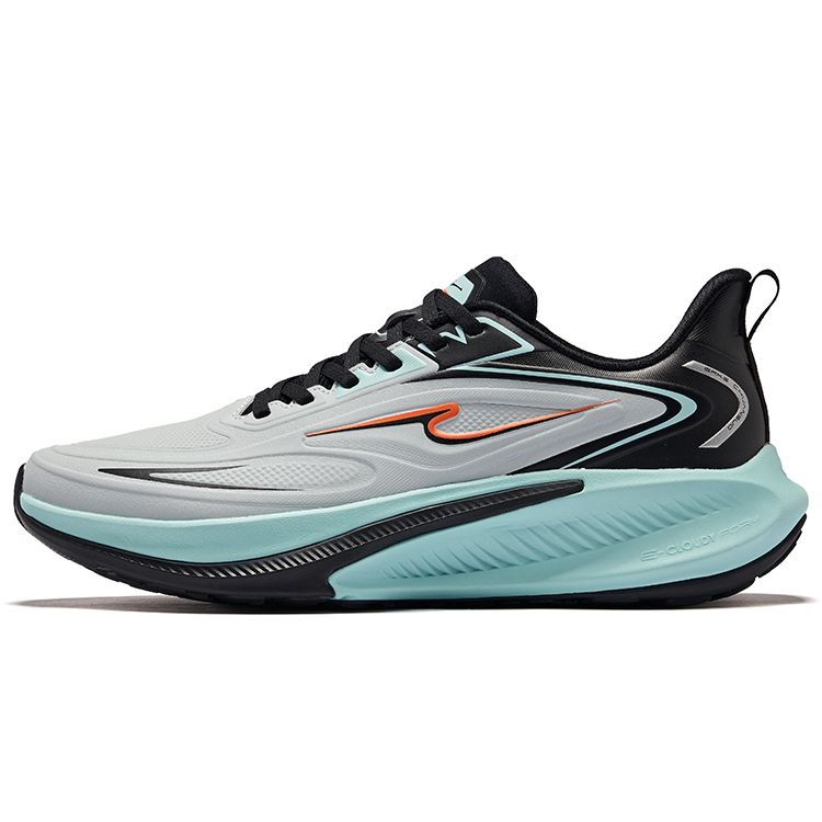 Erke Tissot 4 Running Shoes Men’s Low Top Lunar Stone Gray Jet Black