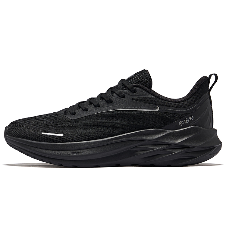 Erke Shadow 3.0 Cushioning Breathable Lightweight Rebound Low top City Commuting Running Shoes Men’s Jet Black