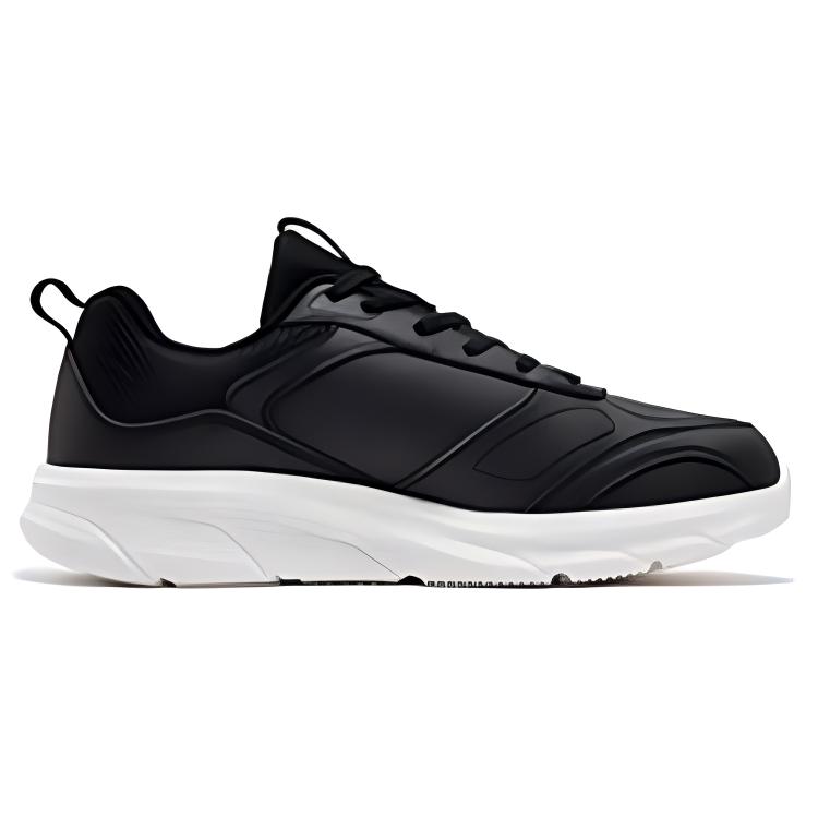 361° Mesh, Synthetic Leather Slip Resistant Lightweight Low top Running Shoes Women’s Black White