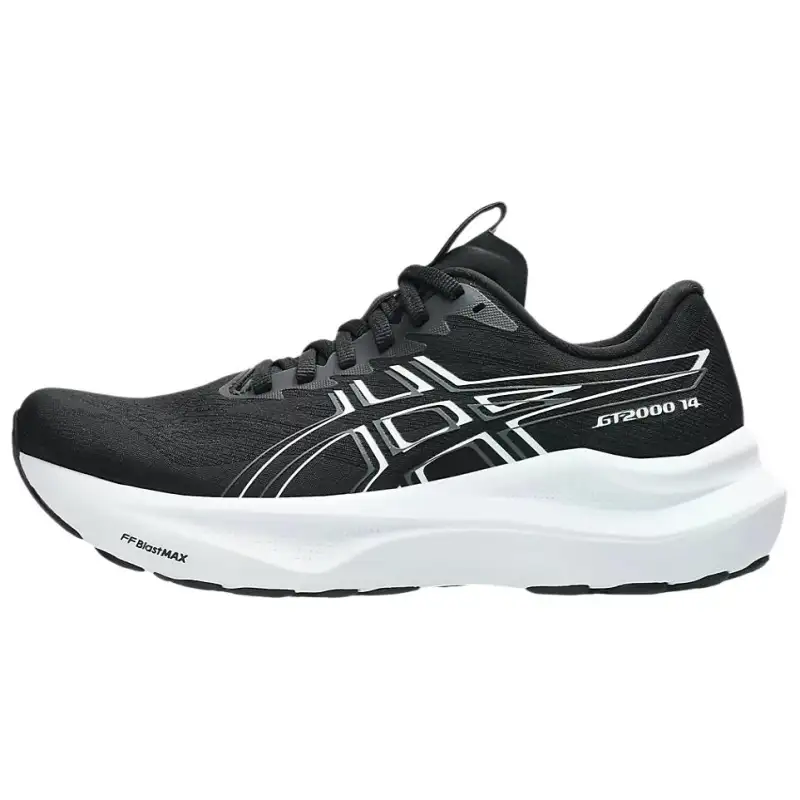 ASICS GT 2000 14 Cushioning Breathable Support Reflective Running Shoes Unisex Black White