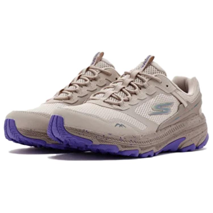 Skechers Abrasion Resistant Breathable Low top Running Shoes Women’s Beige Purple