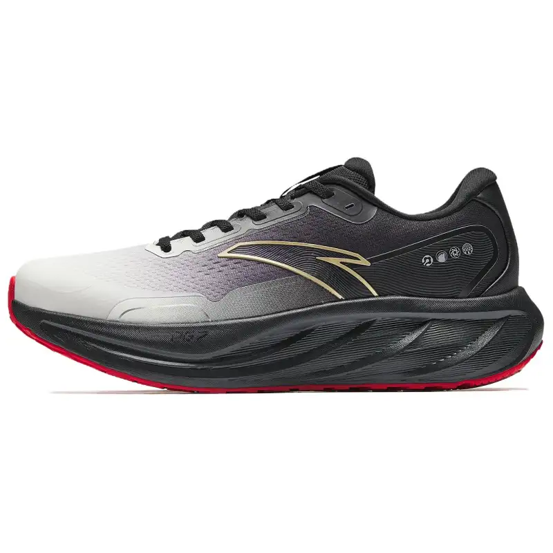 Anta Textile, Synthetic Leather Low top Casual Running Shoes Men's