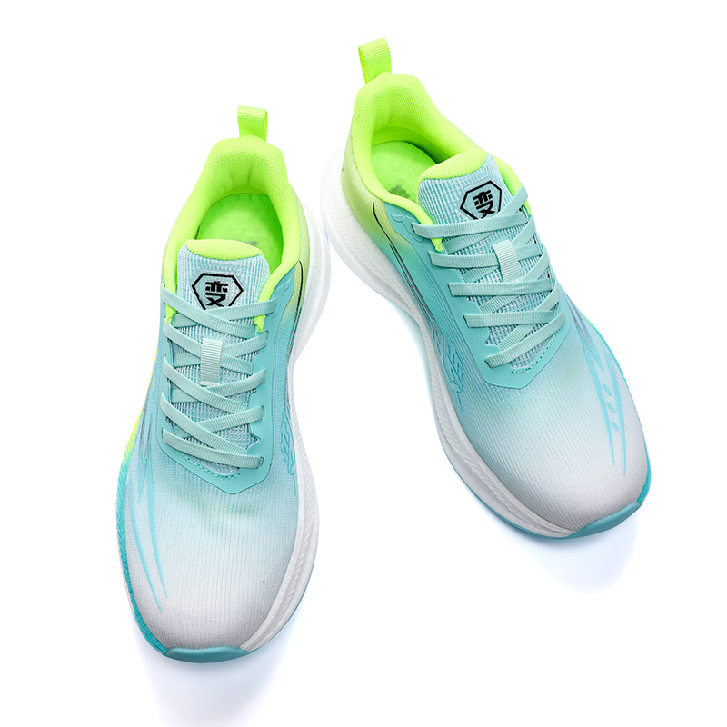 BIANSULONG Cushioning Slip Resistant Abrasion Resistant Low top Casual Sprint Running Shoes Men’s Lime Green