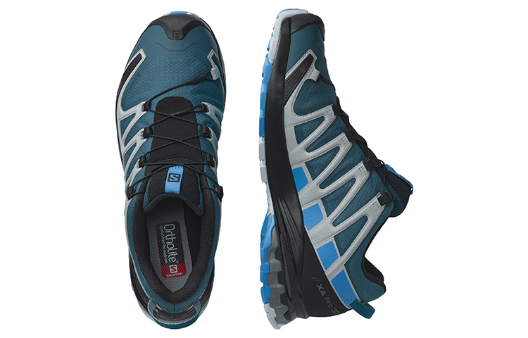 SALOMON XA Pro 3D V8 Fabric Abrasion Resistant Abrasion Resistant Low top Casual Running Shoes Men’s Blue Gray