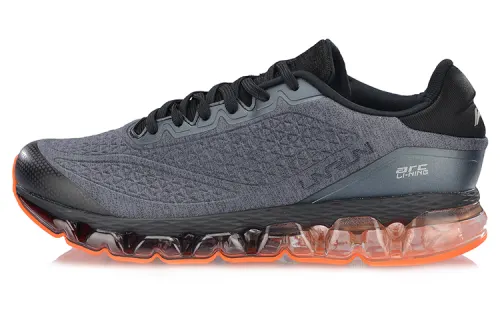 Li Ning Air Cushion Arc Running Shoes Unisex Low Top Gray/Orange
