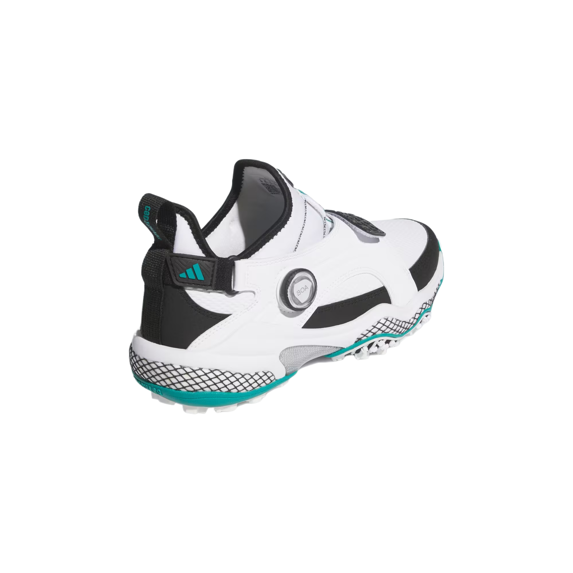 Adidas CODECHAOS 25 Abrasion Resistant Mid top Golf Shoes Unisex Black White