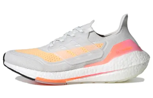 UltraBoost 21 Wmns Adidas 'White Acid Orange' Women's