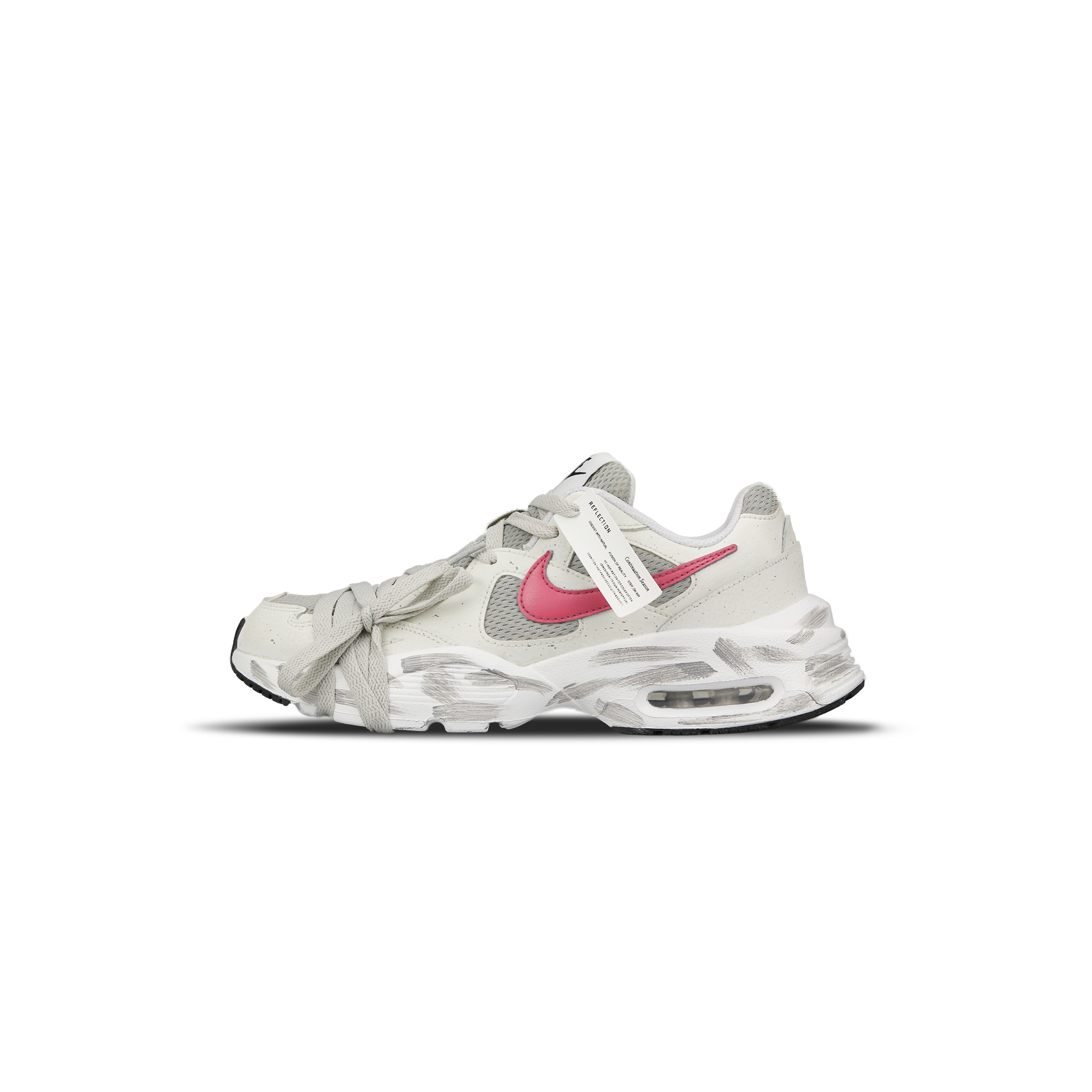 Nike Air Max Fusion Cushioning Slip Resistant Abrasion Resistant Low top Running Shoes Women’s Pink White