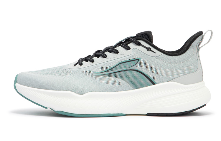 361° Cushioning Slip Resistant Abrasion Resistant Breathable Low top Running Shoes Men’s Gray Cyan