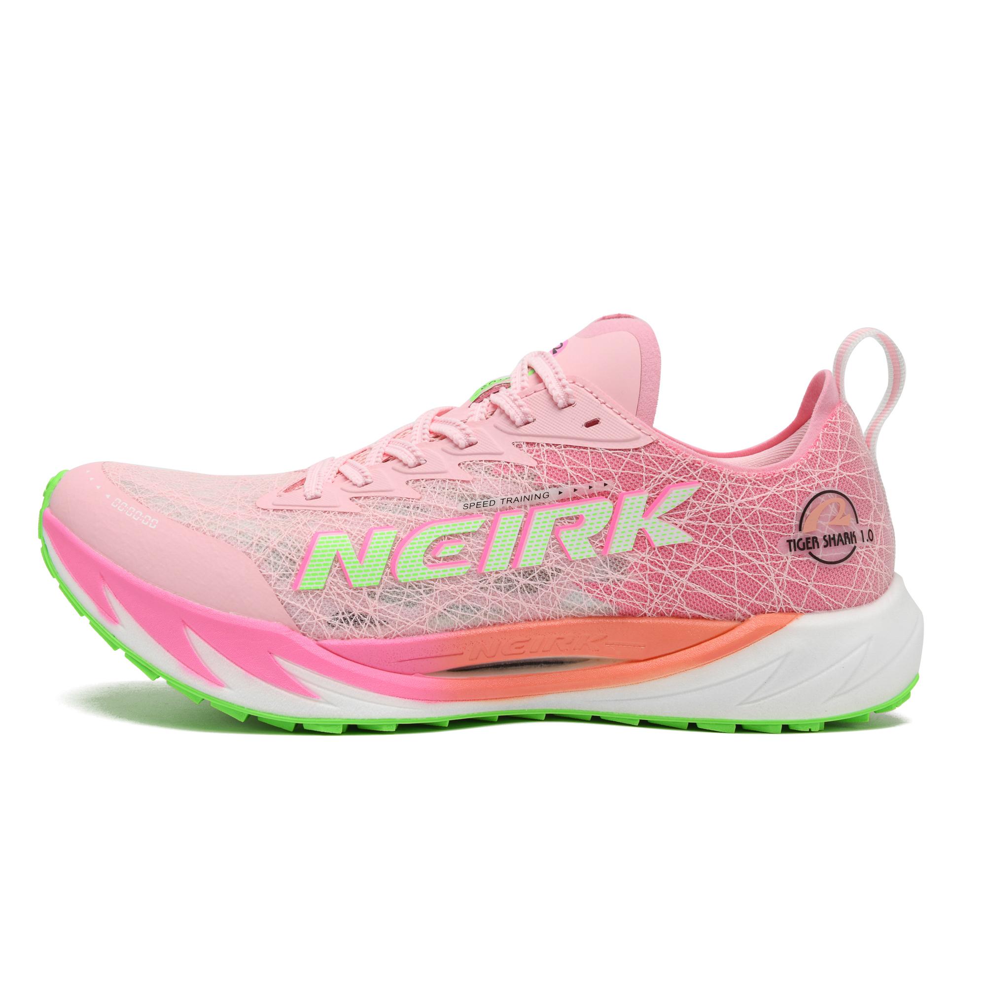 Neirk Running Shoes Unisex Peach Blossom Pond Water