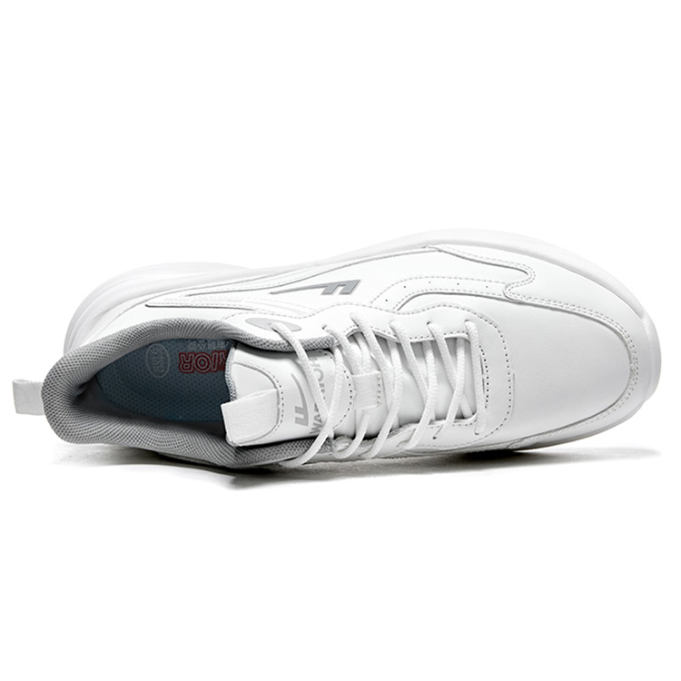 Warrior Cushioning Slip Resistant Abrasion Resistant Lightweight Rebound Low top Running Shoes Unisex White Gray