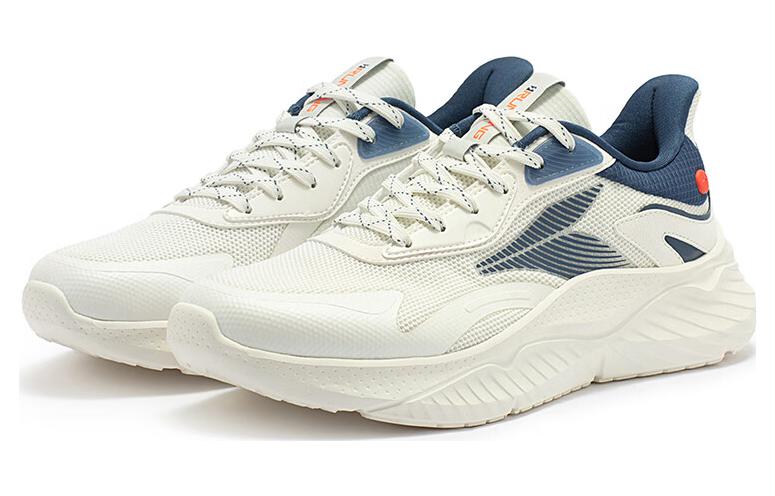 361° Comfortable And Trendy Slip Resistant, Abrasion Resistant, Breathable Low top Running Shoes Men’s White Blue
