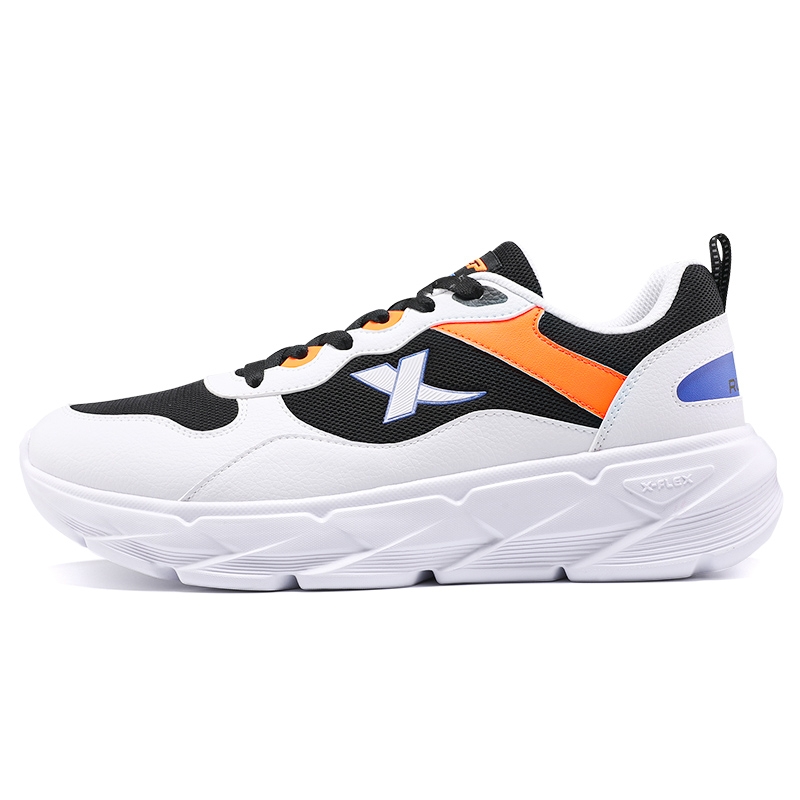 XTEP Cushioning Abrasion Resistant Balance Low top Casual Running Shoes Men’s White Black