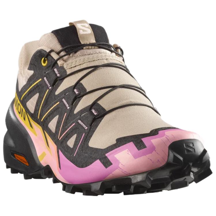 SALOMON Speedcross 6 Trail Running Shoes Women’s Black Brown Pink