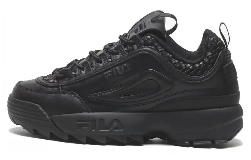 FILA Disruptor 2 Cushioning, Wear Resistant Low top Chunky Sneakers Women's Black
