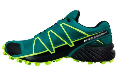 SALOMON 4 Cushioning Slip Resistant Abrasion Resistant Low top Outdoor Shoes Blue Green
